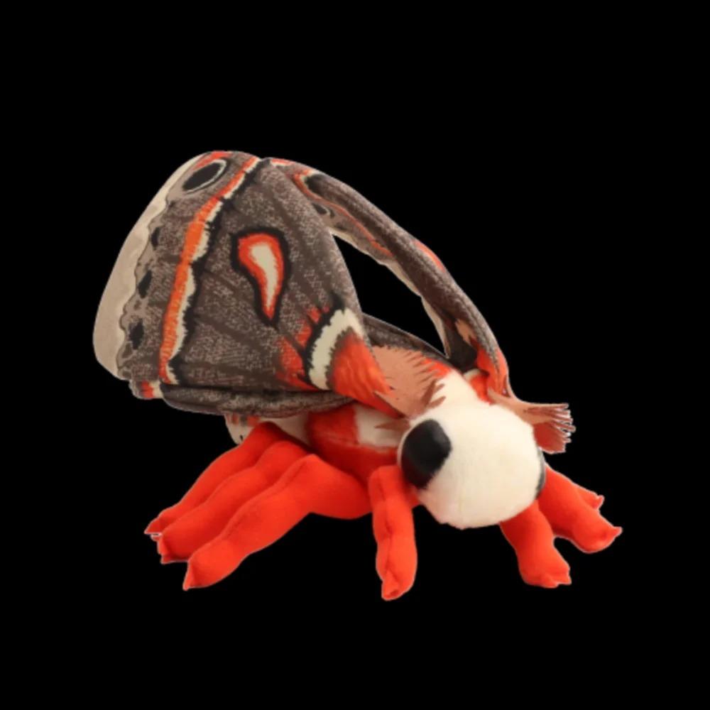 Peluche Carino di Falena Luna Realistico Hyalophora Cecropia Animali di Peluche Falena Cecropia Appassionati di Insetti Regali di Natale per Bambini