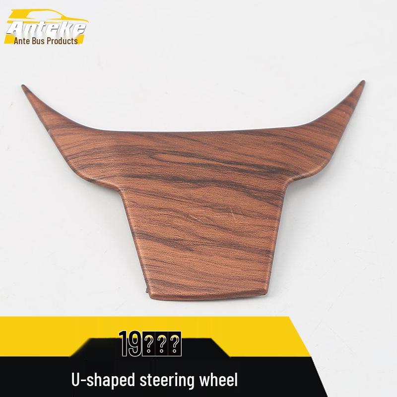 U-Shaped Chrome Steering Wheel and Dashboard Trim for 19 Honda Enjoy