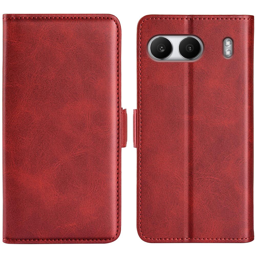 For OnePlus Nord 4 Stand Case Calf Texture Leather Wallet Phone Cover
