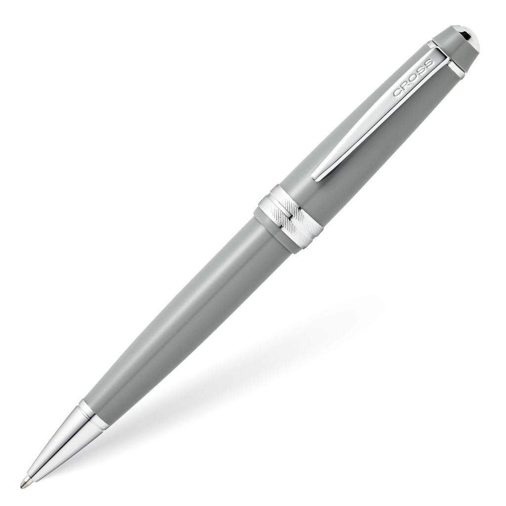 Cross Bailey Light Polished Resin Refillable Ballpoint Pen, Medium Ballpen, Includes Premium Gift Box - Glossy Grey