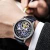 Men's Mechanical Automatic Business Wristwatch Tourbillon Hollow Fashion New Sport Waterproof Luminous Moon Phase Clock