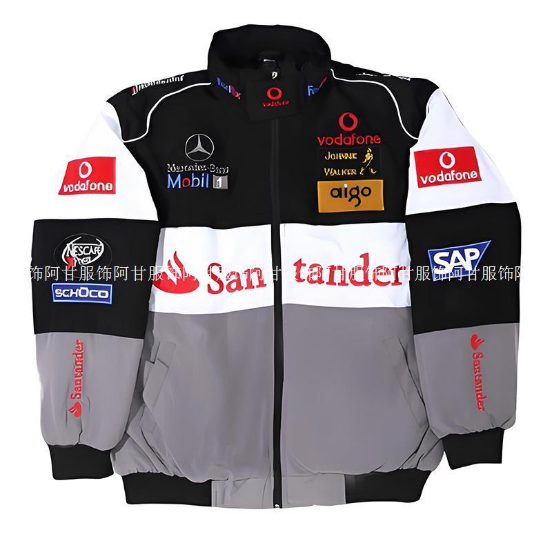 Racing Suit Jacket Motorcycle Cycling Suit Spring Men's and Women's Embroidered Retro Casual Jacket Trench Coat