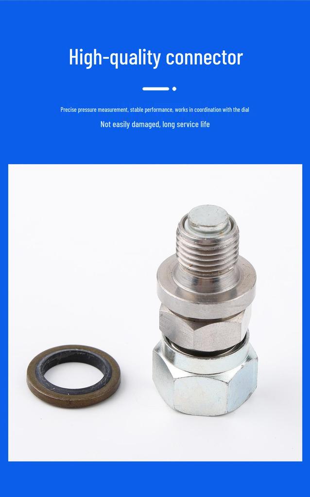 UNF12 Hydraulic Pump Pressure Measurement Quick Connect Fitting for Excavator Test