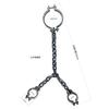 Halloween Cosplay Prisoner & Guard Prop, Plastic Simulation Handcuffs Ankle Cuffs with Chain, Role Play Performance Decor