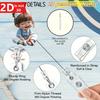 2D Acrylic Nurse Badge Holder. Retractable ID Clip for Medical Students & Practitioners.