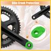 BULLSPANN 2pcs Soft Plastic Bicycle Cycling Crank Boot Protector Mountain Bike Sleeve Crank Arm Cover Protection Green