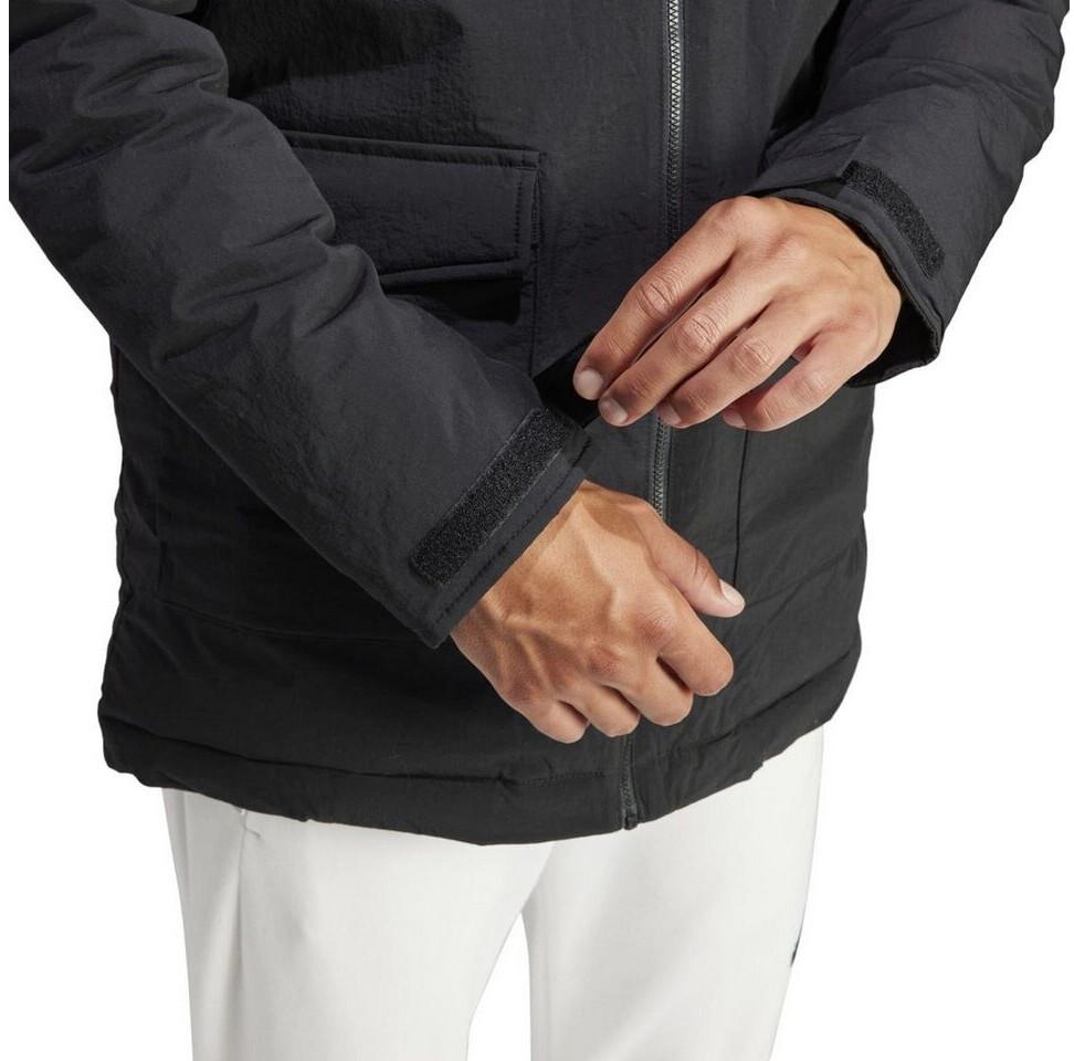 Зимняя куртка Adidas Hooded Fur Parka черного цвета