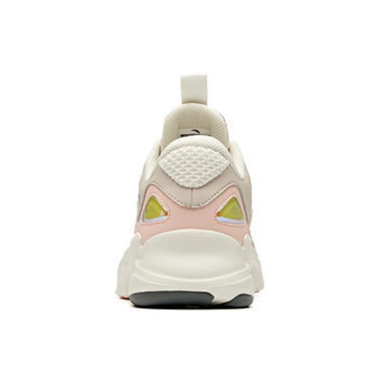 New ANTA Chunky Sneakers Women's Low Top Gray/White/Pink 12948882-3