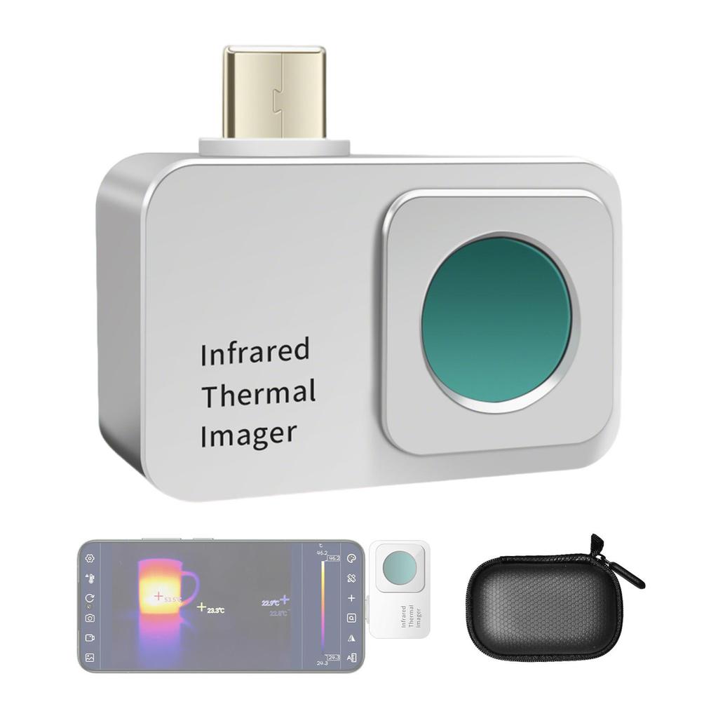 256*192 Resolution Infrared Thermal Imager Phone APP Type, -15°C to 600°C Wide-Range Temperature Measurement, For Android System