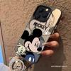 New Cartoon Mickey Mouse iPhone 16 Pro Max Phone Case, iPhone 15/14 Color Silver Premium Protective Case
