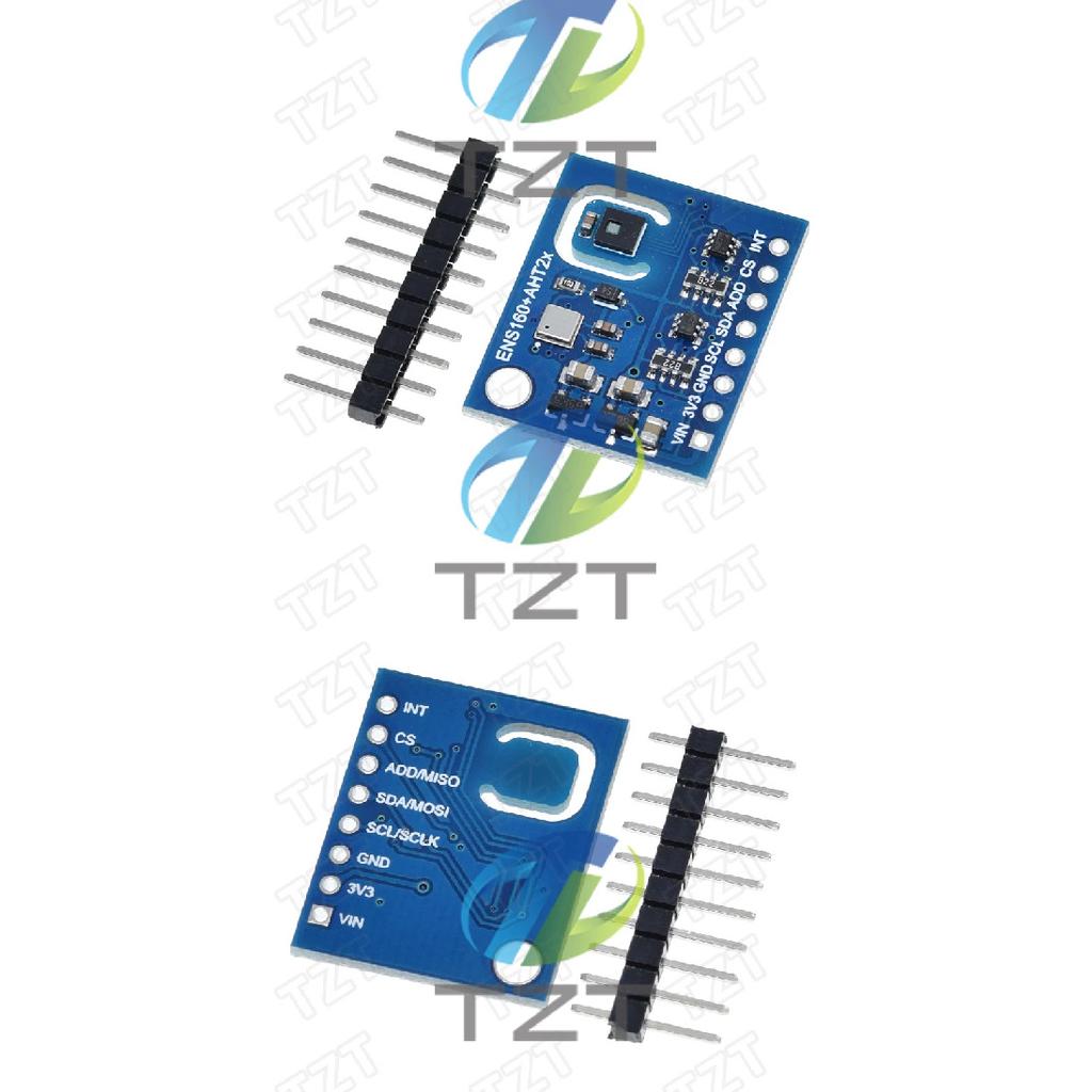 1/3PCS ENS160+AHT21 CARBON Dioxide CO2 eCO2 TVOC Air Quality And Temperature And humidity Sensors replace CCS811 For Arduino