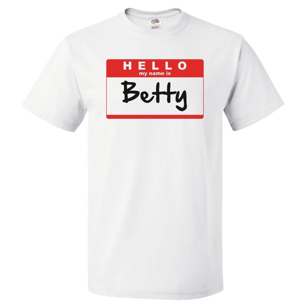 Camiseta Hello My Name Is BettySe abre en una nueva ventana o pestaña XL