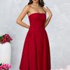 New Holiday Style Tube Top Solid Color Dress, Sexy Temperament Backless Slim A Word Medium and Long Dress Skirt