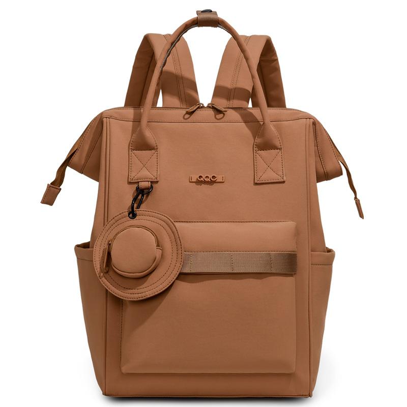 Студенческий школьный рюкзак большой вместимости, женский многофункциональный рюкзак оранжевый