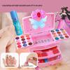Ye Luoli Washable Girl's Makeup Set: Dress-Up Toy with Eyeshadow & Lipstick