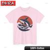 Whale Japanese Style Wave Vintage TShirt Japanese Cooking Shirt Bold Creative Teen Tshirts Funny Bold Retro Tee No Rules