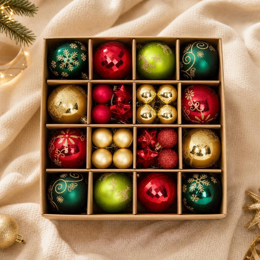44 Stück Hängedekoration Einfach aufzuhängen Weihnachtsbaumschmuck Leicht für saisonale Dekoration zu Hause