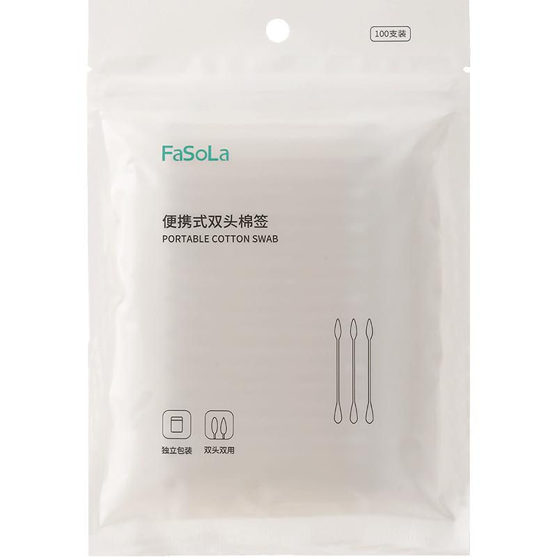 

100 шт. Белые двухсторонние бумажные палочки-ватные палочки, Чистящие одноразовые для снятия макияжа и косметические ватные палочки белый