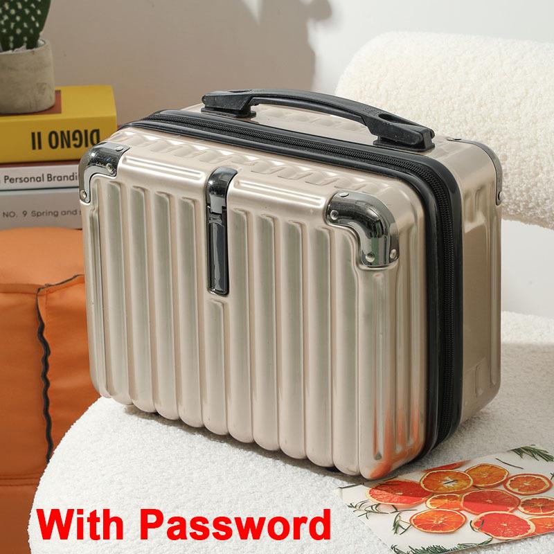 14 Inch Handheld Zipper Luggage Mini Waterproof Travel Suitcases New Portable Luggage Storage Boxes Makeup Suitcase Kids Luggage