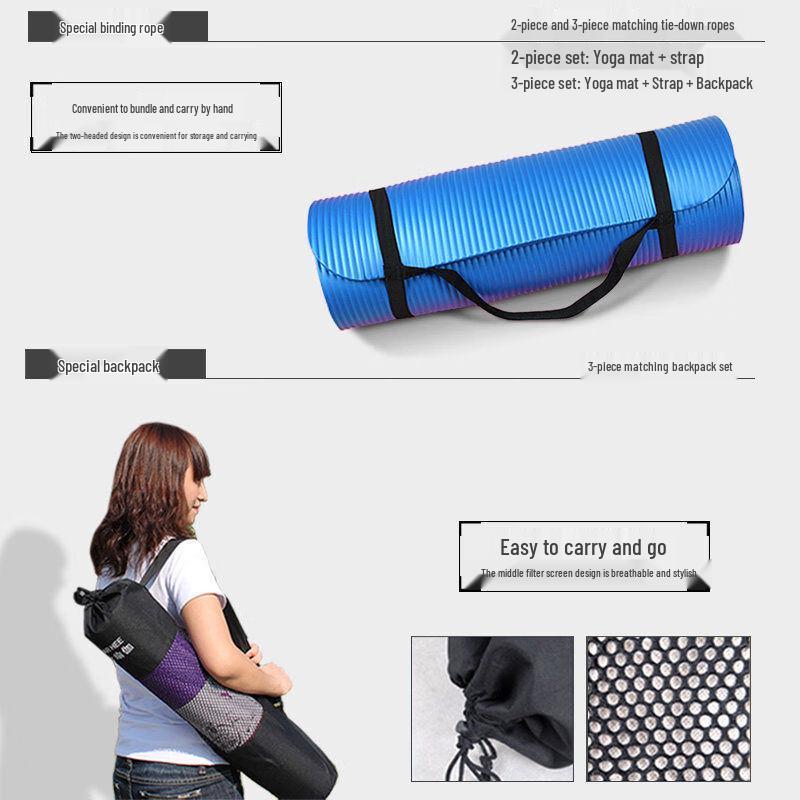HANDUNYOU Thickened Anti-Slip Yoga Mat