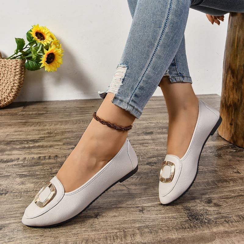 Fashion Women Shoes 2024 New Spring Autumn Fashion Casual Outdoor Women's Flat Shoes Slip on Round Toe Comfortable Shoes Women's Fashion