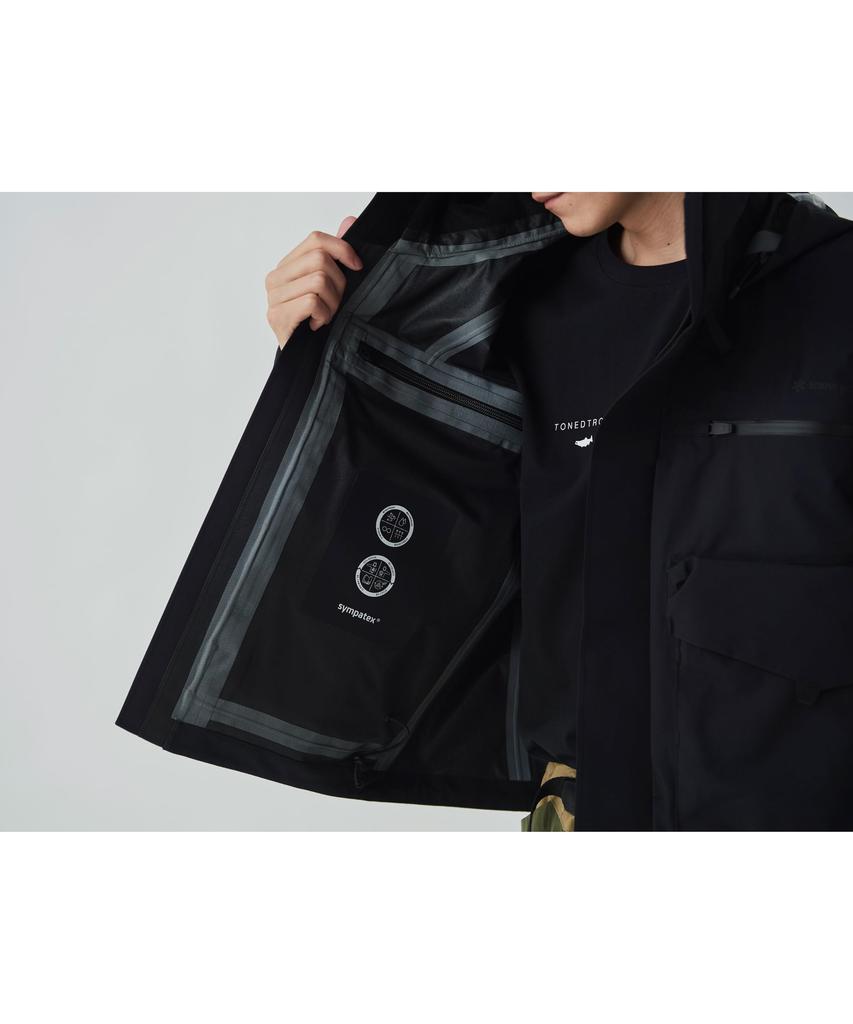 Snow Peak Toned Trout 3L Wading Jacket size perfect for outdoor and Cap, LBLACKTT2510-JK01, camping, activities, festivals.