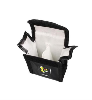 Lipo Battery Safety Bag, 1Pc, Fireproof and Explosion-Proof, 80x45x80mm – Dual Battery – Ideal for DJI Spark RC Battery