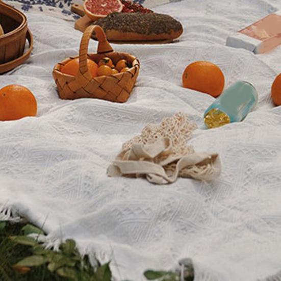 Koc piknikowy składany Ins Style farbowanie wilgoć zagęszczony kemping piknik mata zewnętrzna artykuły gospodarstwa domowego