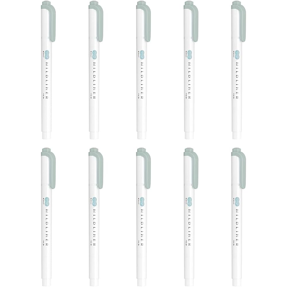 Zebra Highlighter Mild Mint 10-Pack B-WKT7-MM