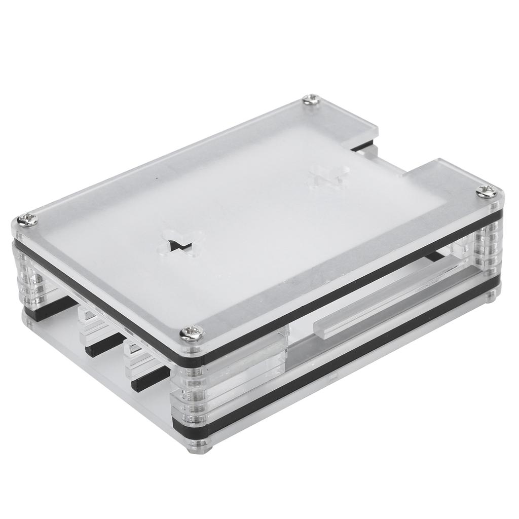 9 Layers Acrylic Case Kit with Cooling Fan and Mesh Cover for Raspberry Pi 4 Model B#1