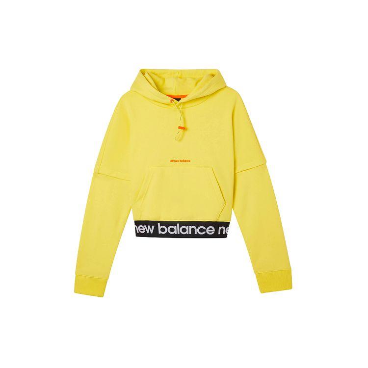 

Повседневная толстовка с капюшоном New Balance Женские топы Желтый AWT03362-YL