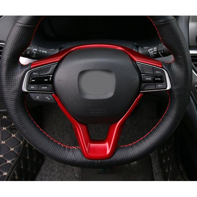 For Honda Accord 10th 2018      Body ide Inner Steering Wheel Interior Kit Switch Trim Lamp Frame Part