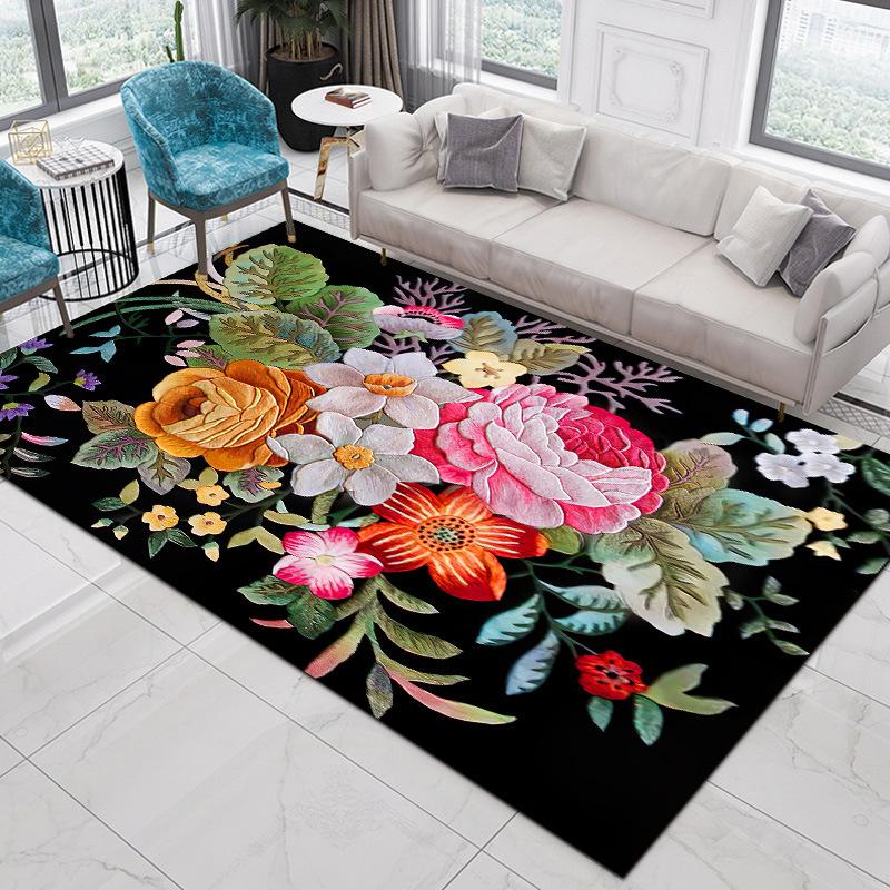 Nordic Ethnic Style Carpet Living Room Bedroom Sofa Coffee Table Tatami Bohemian Home Carpet