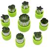 9PCS/13PCS Vegetable Cutter Shape Set, Mini Butterfly Mold, Fruit and Cookie Baking Mold, Food Supplement Tool Kitchen Accessory Handicraft, Green