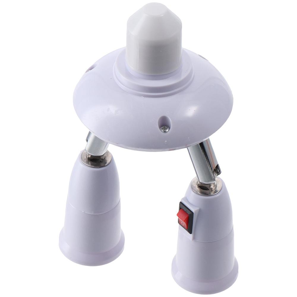 

с Переключателем Адаптер Один к Двум Белый Адаптер для Лампы 120 Вт Адаптер для Лампочки для Ламп с Винтовым Патроном E26/27 бежевый