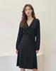 Jeiol Black Wrap Dress