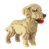 Golden Retriever Mikro Mini Spielzeug DIY Modell Kreatives Bauspiel - Sammelbare Haustier-Themenblöcke, Einzigartige Geschenkidee