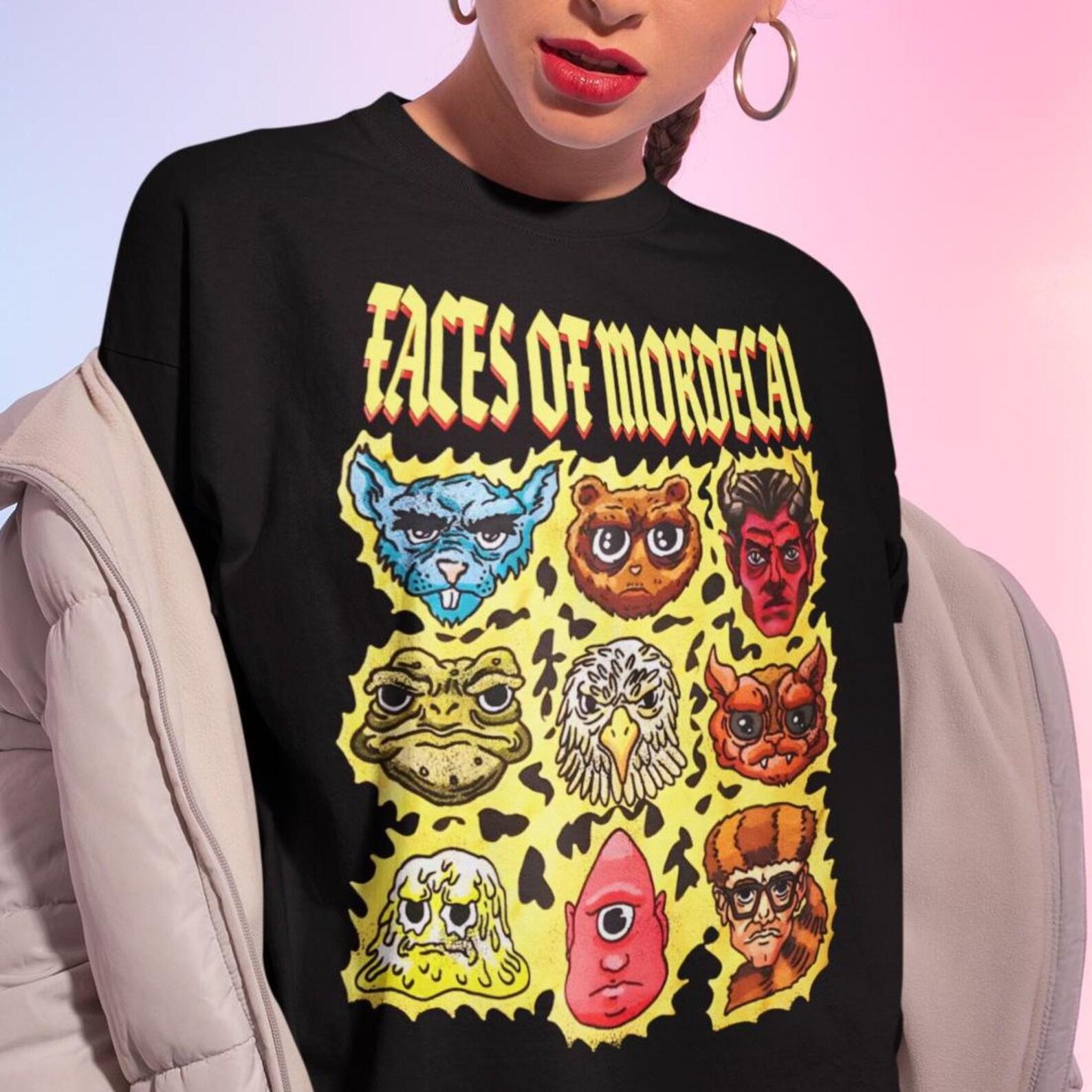 Faces of Mordecai Shirt - Dungeon Crawler Carl,Princess Donut and Mongo,Fantasy Bookish 4XL