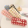 Winter Plush Small Love Pencil Case Student Pencil Pouch Large Capacity Stationery Organizer  Travel Toiletry Bag