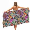 Mandala Pattern Microfiber Beach Towel - Soft, Absorbent, Quick-drying - Perfect for Swimming, Camping and Bathing