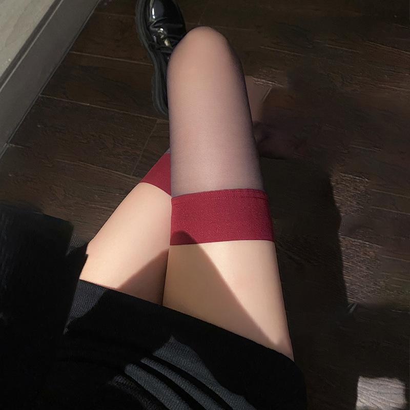 Sexy black stockings thin white silk long leg knee socks thigh stockings half pure lace fishnet stockings Sy