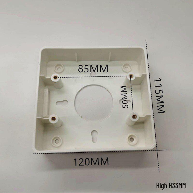 120x120 PVC Junction Box | Large Embedded Electrical Switch Box