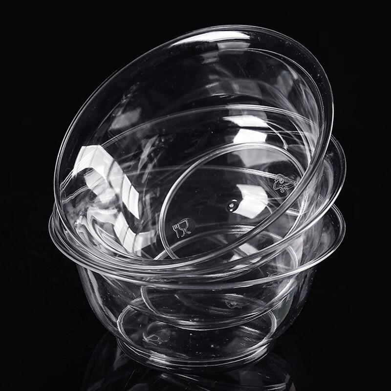 Yidengxia Disposable Plastic Crystal Bowls 260ml (100 Count)