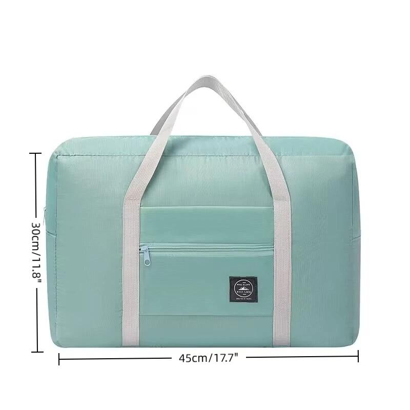 Large Foldable Travel Duffel Bag Water Proof Portable Single Shoulder Hand Luggage Bag Sports Weekend Trip Overnigh Storage Bag