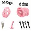 Male Chastity Cage Chastity Lock with Cock Rings for Beginner Sissy Chastity Belt BDSM Abstinence Peins Plug Fetish Sex Toys 18+