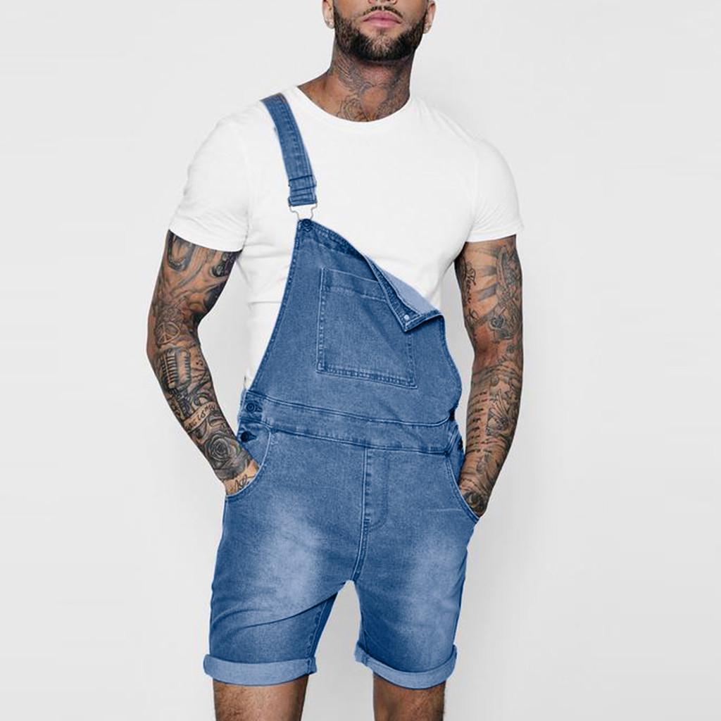 male jean jumpsuit