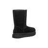 New UGG Classic Short Zipper Tape Logo Boot 'Black' Women's 1144035-BLK