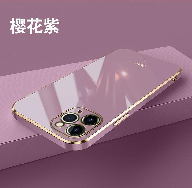 Applicable to ipnoe14promax mobile phone case electroplating straight edge soft case Apple iphone14 lens all-inclusive anti-drop