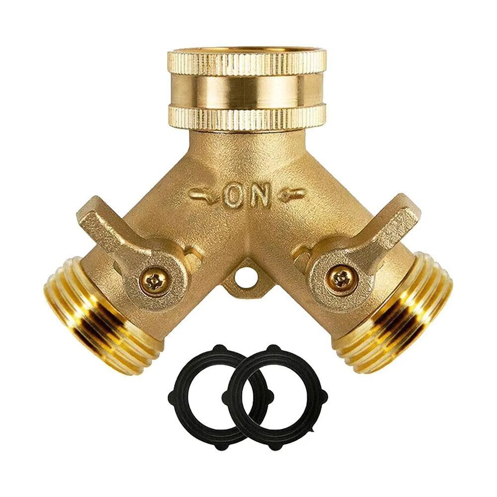 1Pcs 2 Ways Hose Splitter Drip Irrigation Adapter Water Tap Connector for Outdoor Faucet