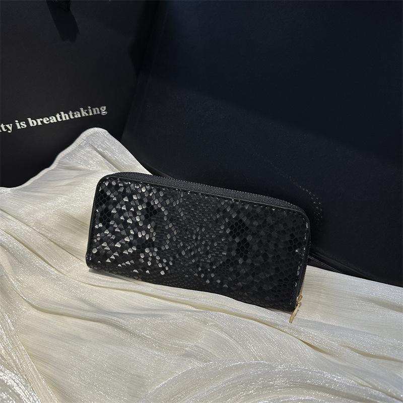 

Летняя новая популярная свежая однотонная сумка-клатч, модный красивый кошелек, сумка для карточек, модная универсальная сумка чёрный